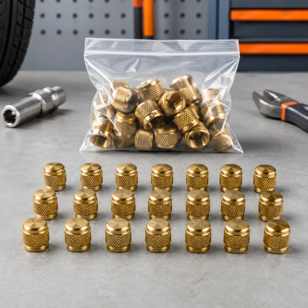 Brass Valve Caps